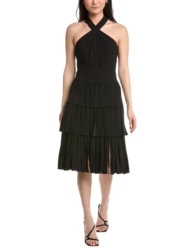 Darla Fringe Halter Dress