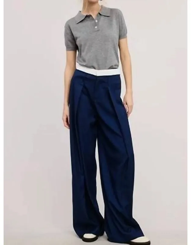 Pinstripe High Rise Pants