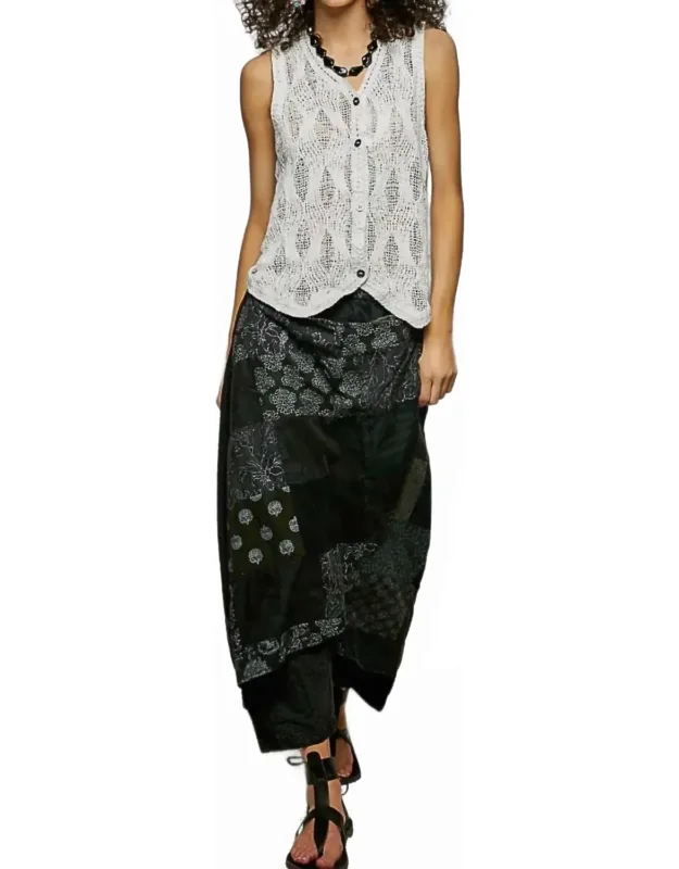 Overlap Wrap Three Quarter Pants