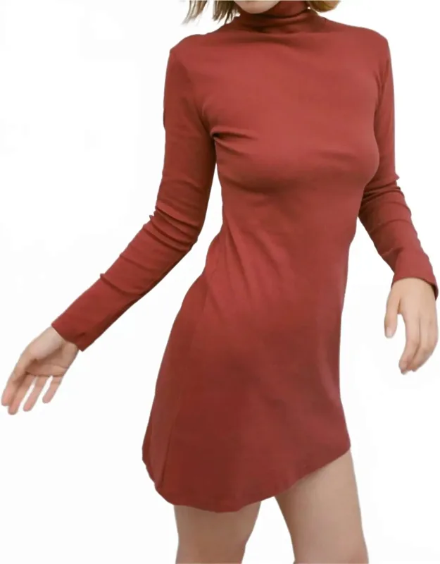Turtleneck Mini Dress