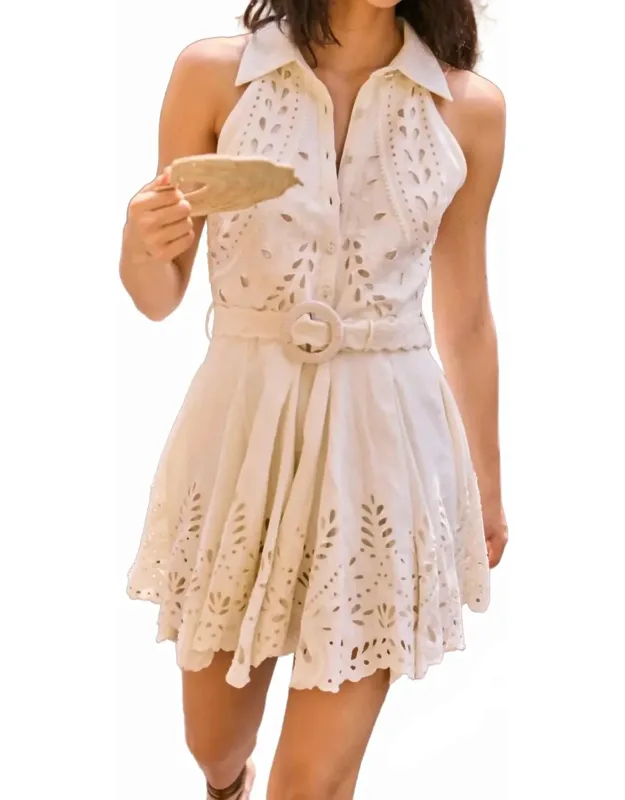 Runa Short Dress With Buckle Belt