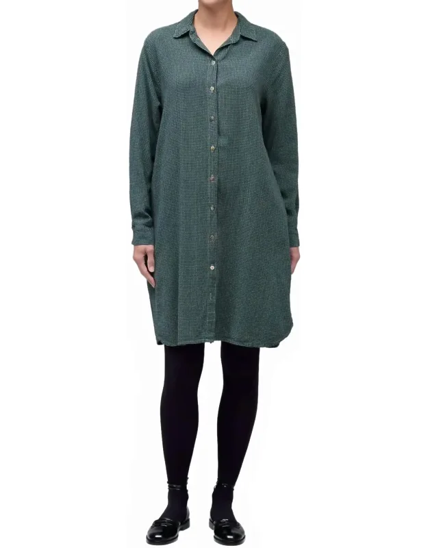 Check Shirt Dress