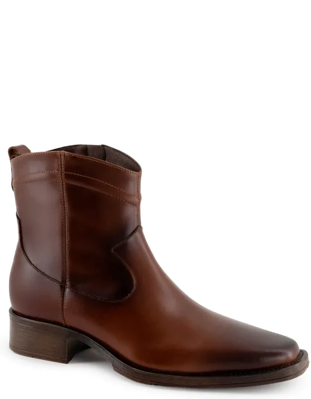 Leather Low Boots