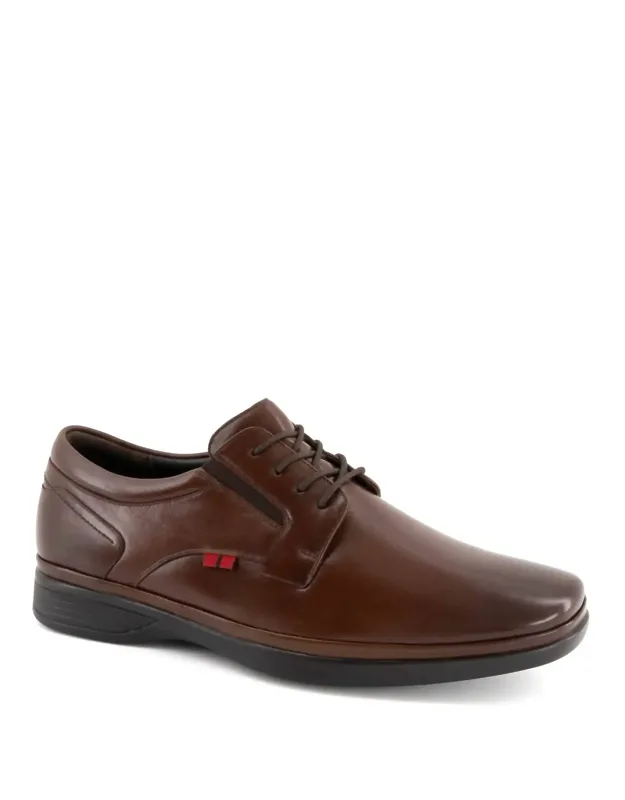 Lace Closure Leather Oxford Shoes