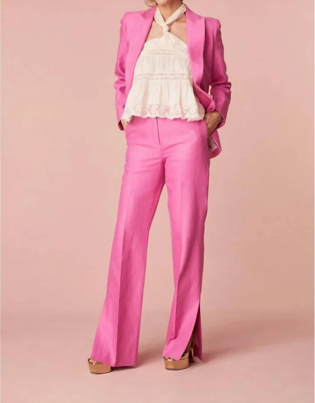 Poppet Straight Leg Tailored Pants
