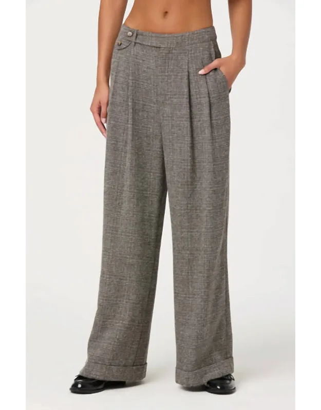 Relaxed Tweed Trousers