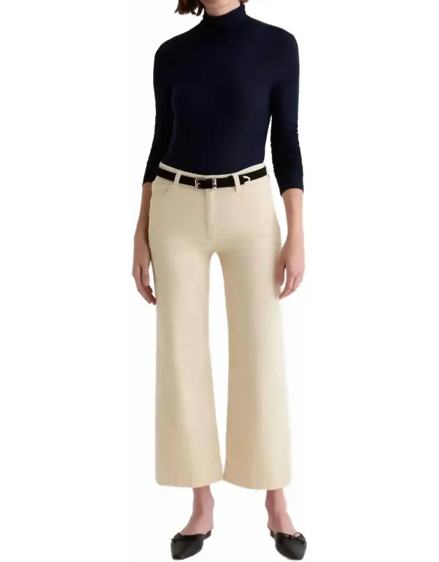 Wide Leg Crop Corduroy Pants