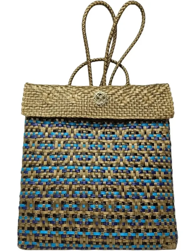 Medium Woven Backpack