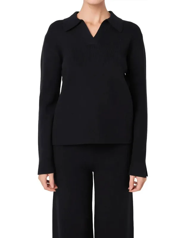 Polo Collar Sweater