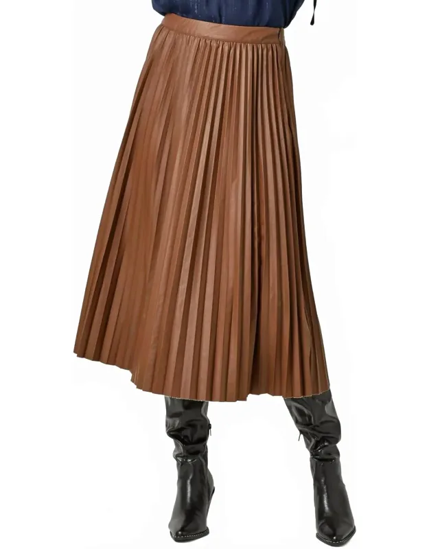 Pleated Midi Skirt