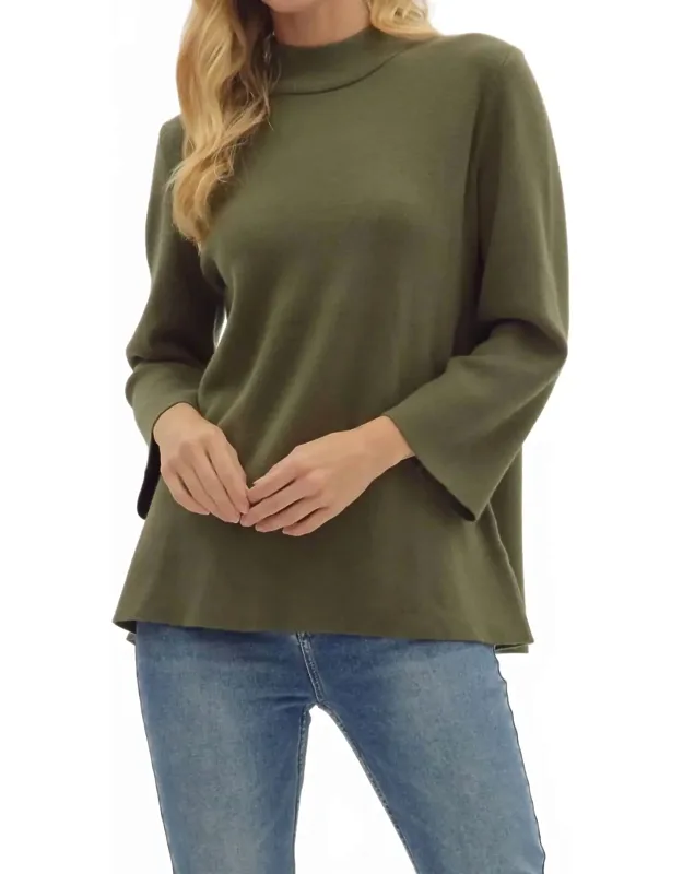 Mock Sleeve Sweater