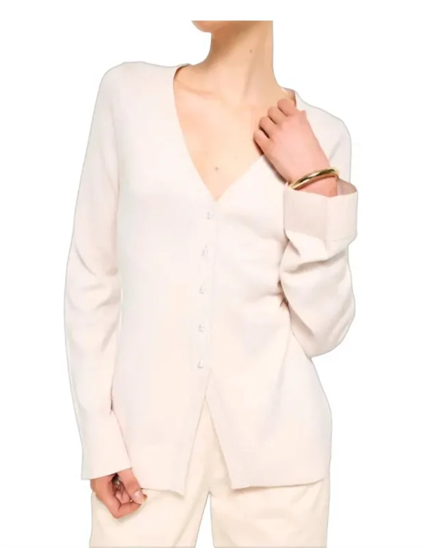 Narin Pearl Button Cardigan