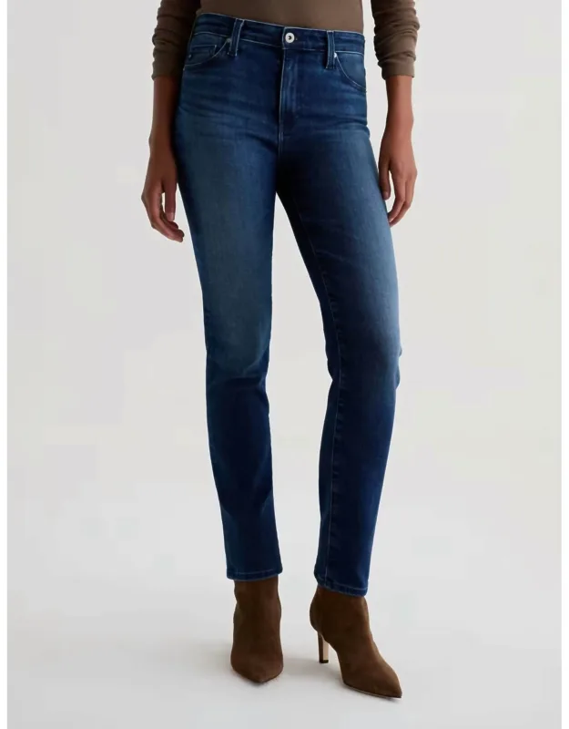 Mari Mid Rise Slim Straight Jeans With Comfortable Stretch And Flattering Fit