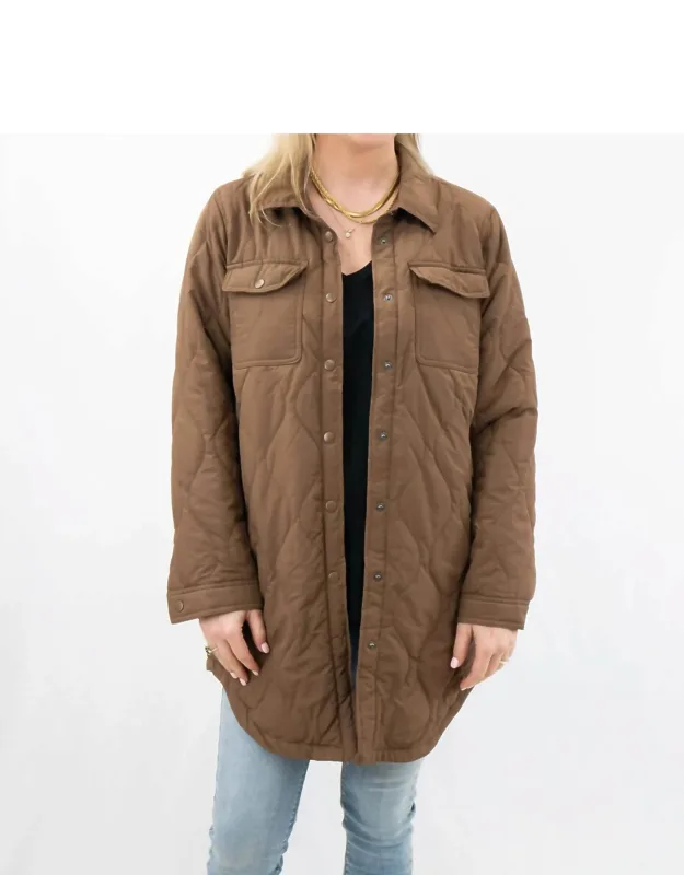 Quilted Utility Thin Puffer Jacket