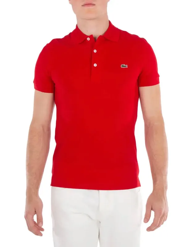 Stretch Pique Short-sleeve Slim Fit Polo Shirt