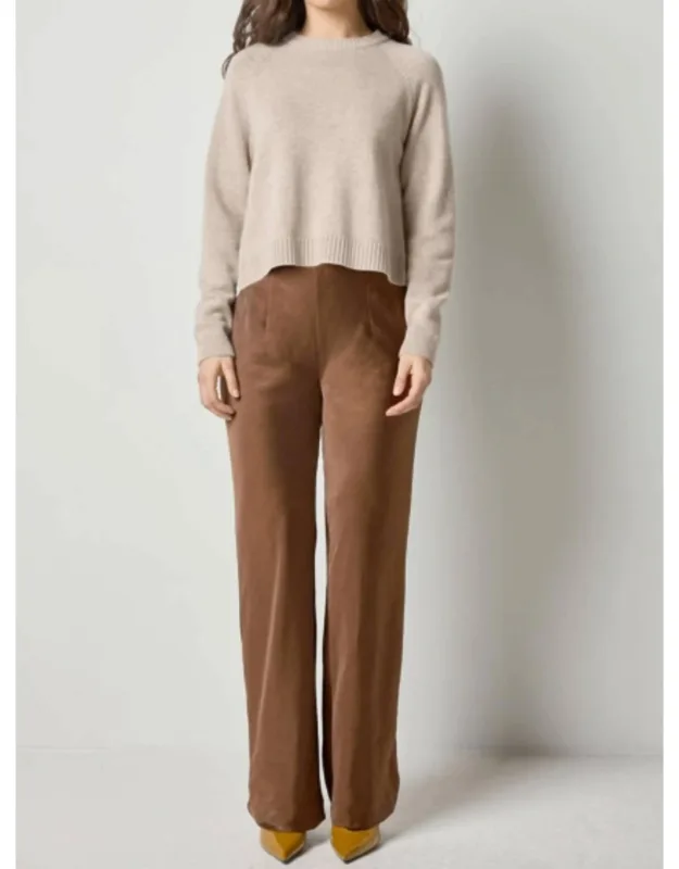 Satin Clean Front Pants