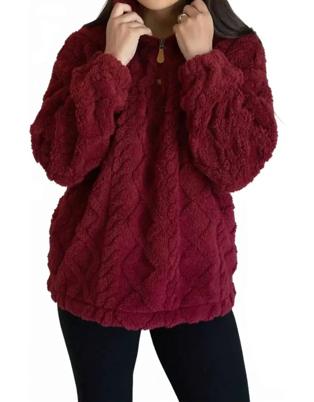Sherri Textured Sherpa Top