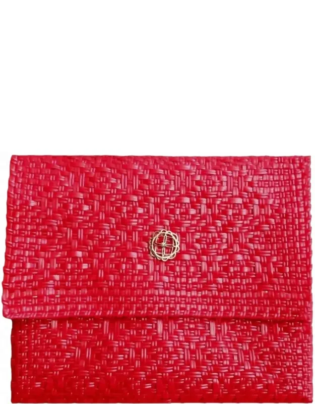 Woven Long Metal Strap Crossbody Bag