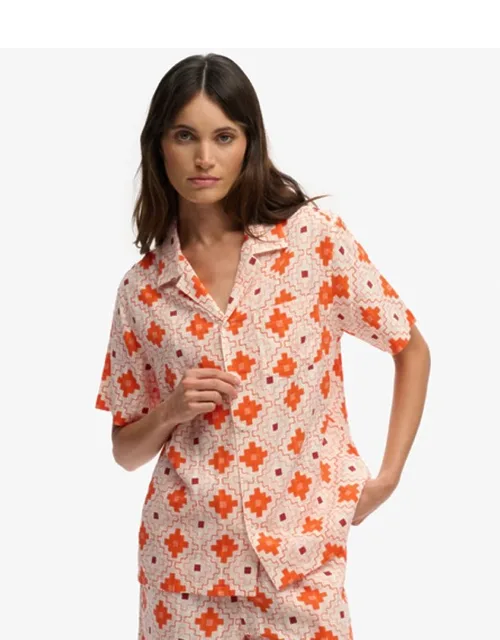 Beach Printed Short Sleeve Shirt