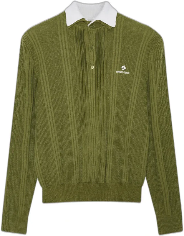Pullover With Contrast Collar