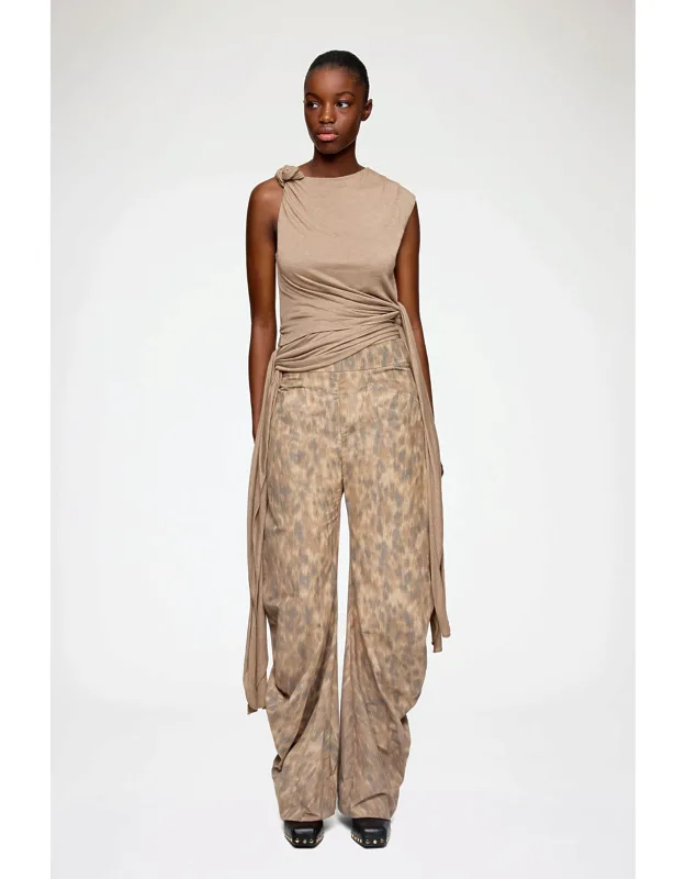Burro Trousers In Printed Cotton