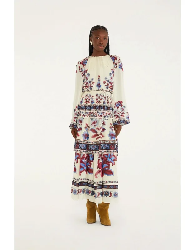 Malu Winter Cut-out Long Sleeve Maxi Dress