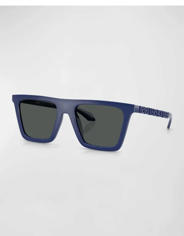 Greca Logo Nylon Square Sunglasses