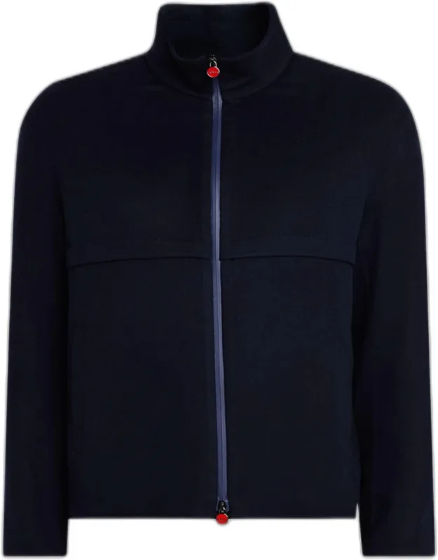 Cashmere Full-zip Bomber Jacket