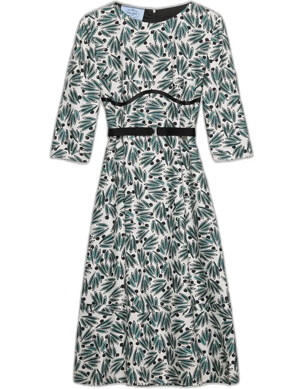 Floral Print Midi Dress