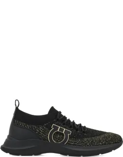Gancini-detail Knit Sneakers