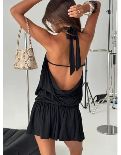 Halter Slouch Mini Dress