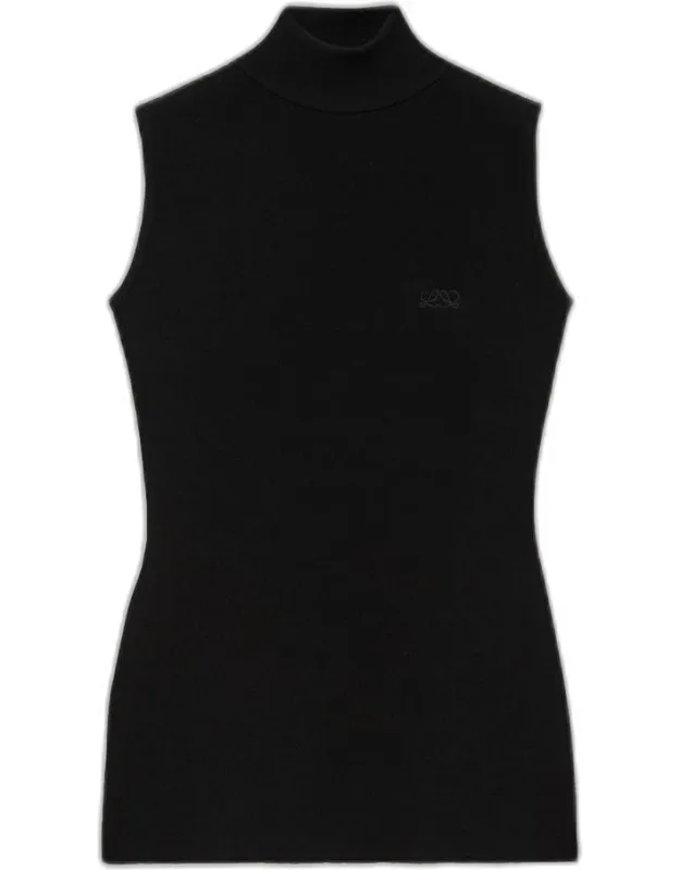 Sleeveless Knit Sweater