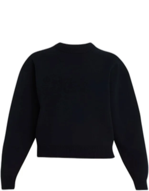 Teddy Crewneck Knit Sweater