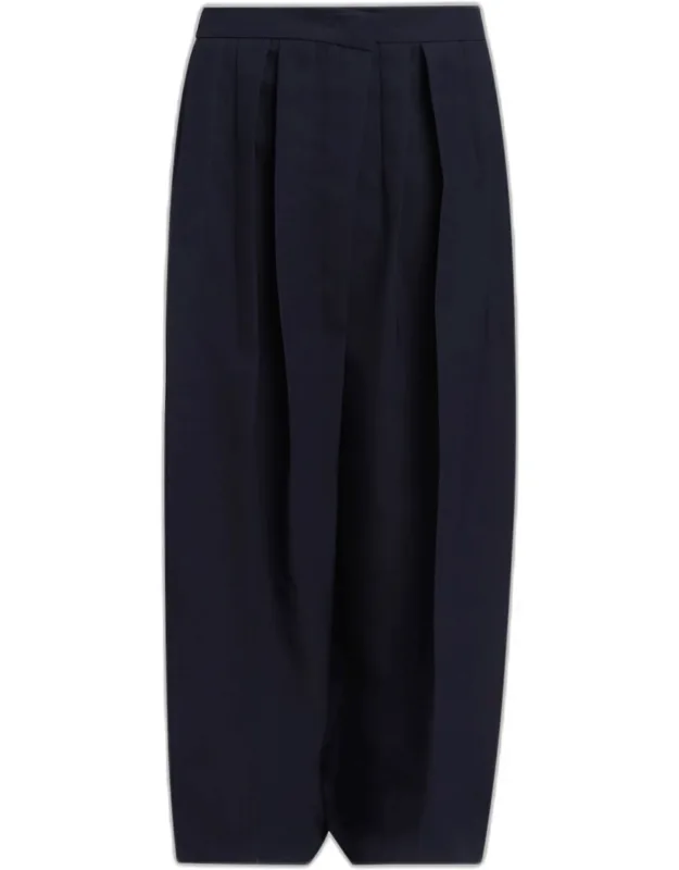 Pleated Wide-leg Trousers