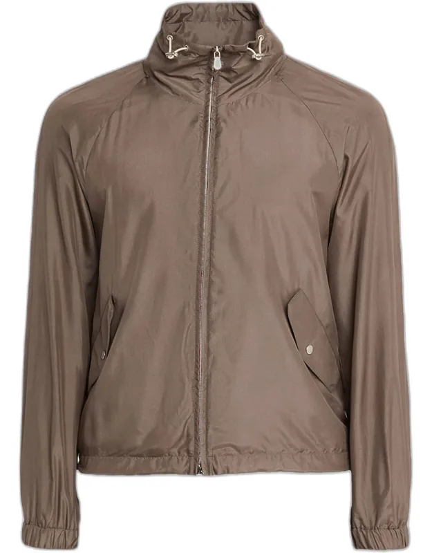 Unlined Hooded Full-zip Jacket