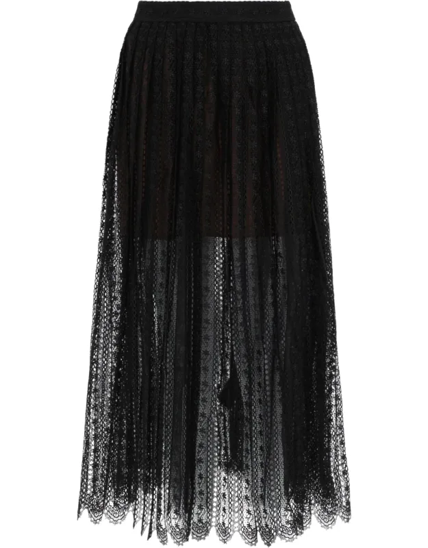 Lace Midi Skirt
