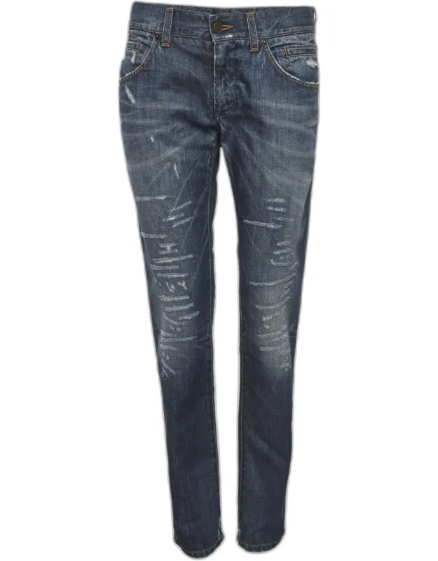 Distressed Slim Fit Jeans