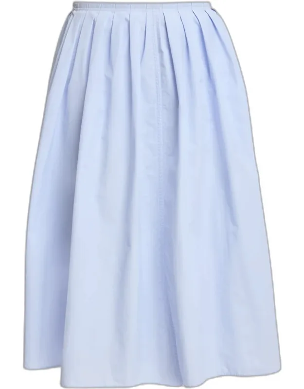 A-line Technical Cotton Skirt