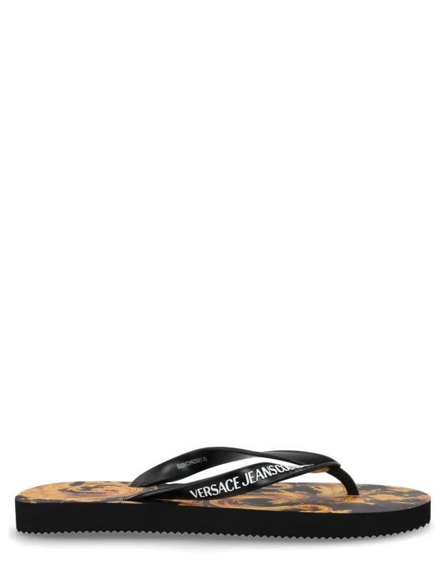 Thong Sandals With Logo
