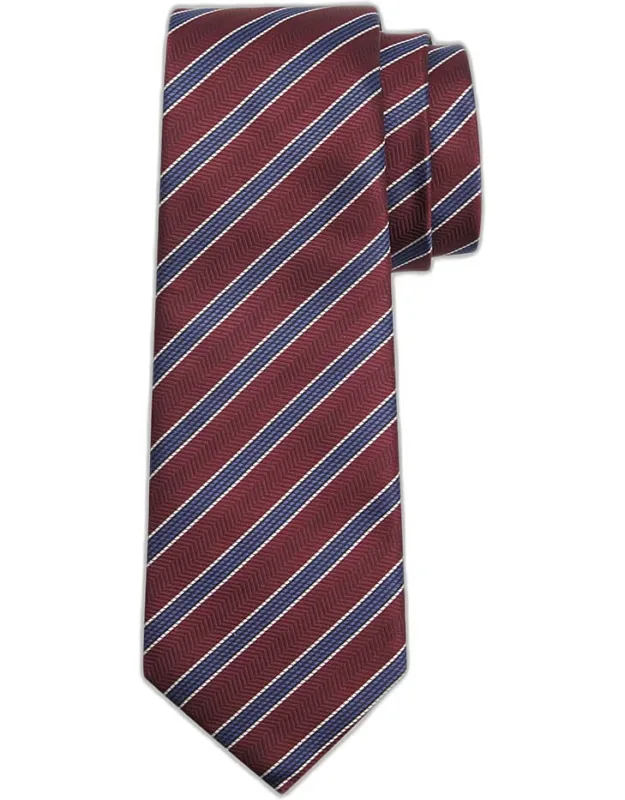 Herringbone Stripe Silk Tie