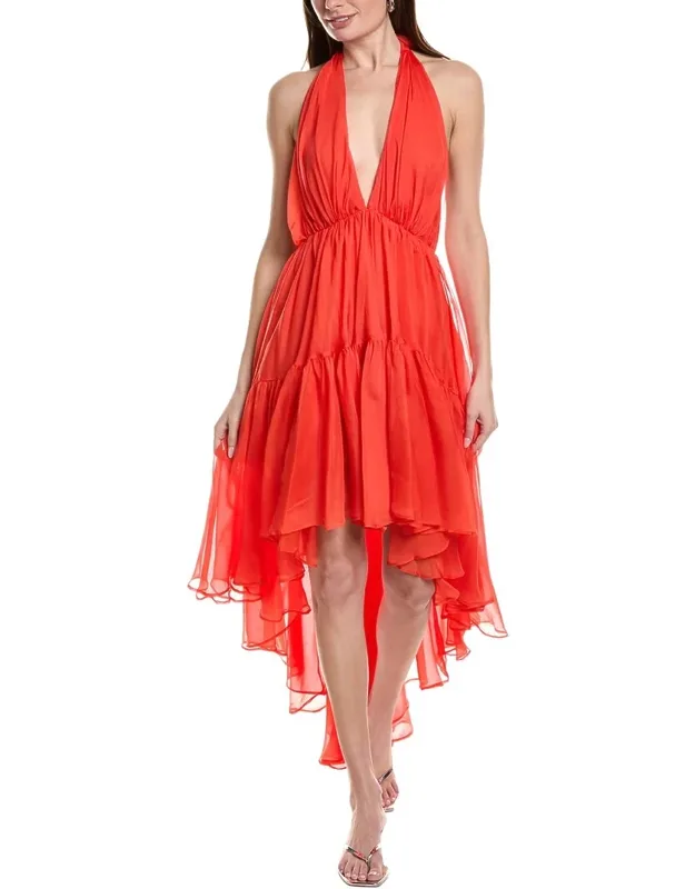 Leona High-low Ruffle Maxi Dress