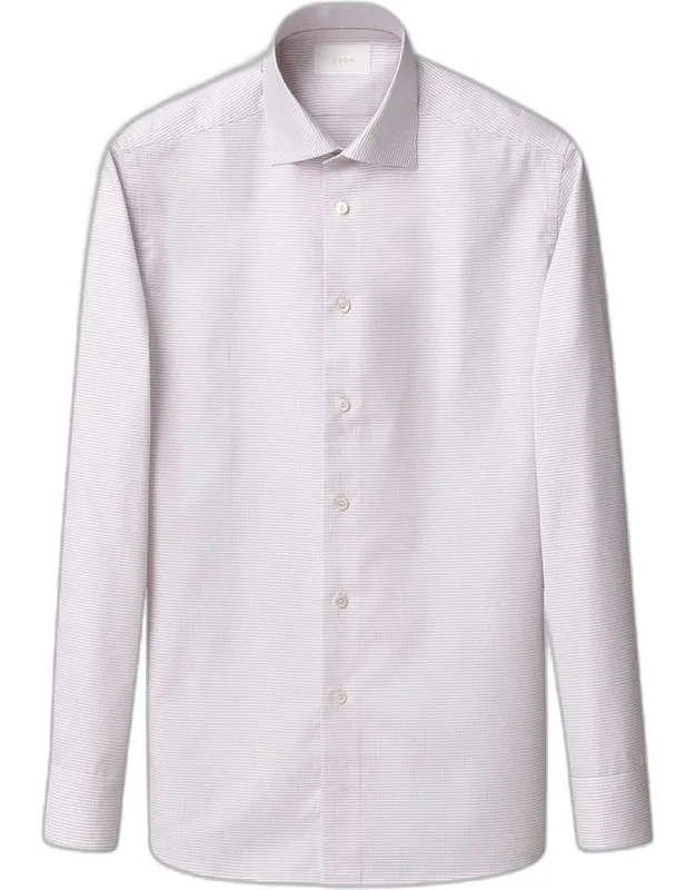 Contemporary Fit Micro-pattern Elevated Dress Shirt