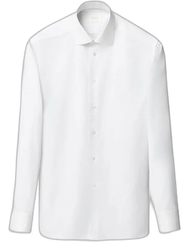 Slim Fit Textured Elevated Pique Dress Shirt