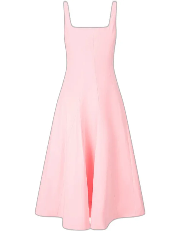 Poplin Midi Dress