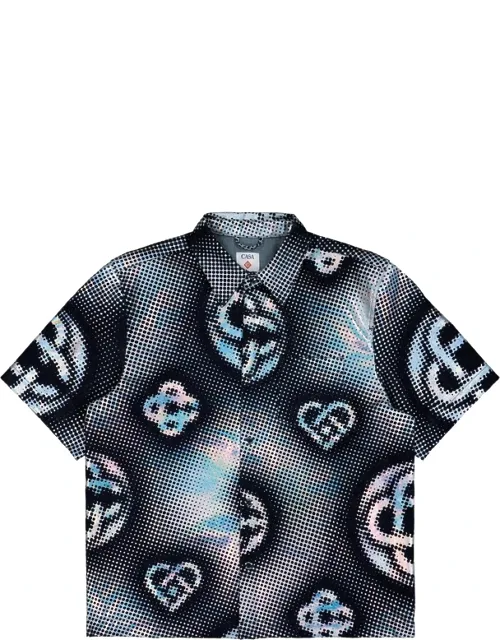 Pearlescent Monogram Denim Shirt