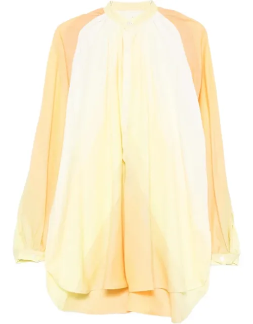 Long-sleeve Buttoned Mini Dress