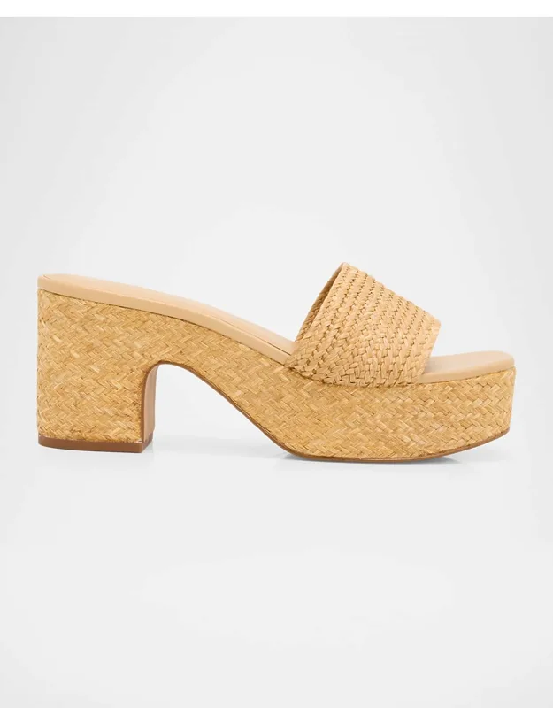 Raffia Platform Sandals