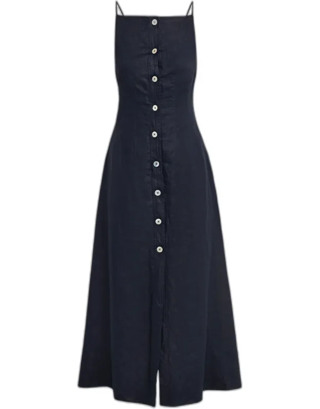 Linen Midi Dress