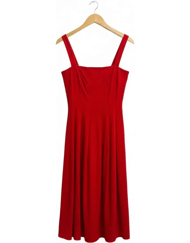 Sleeveless Woven Midi Dress
