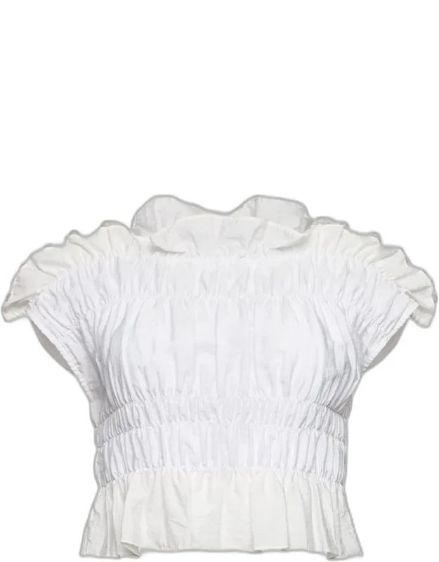 Smocked Crop Top